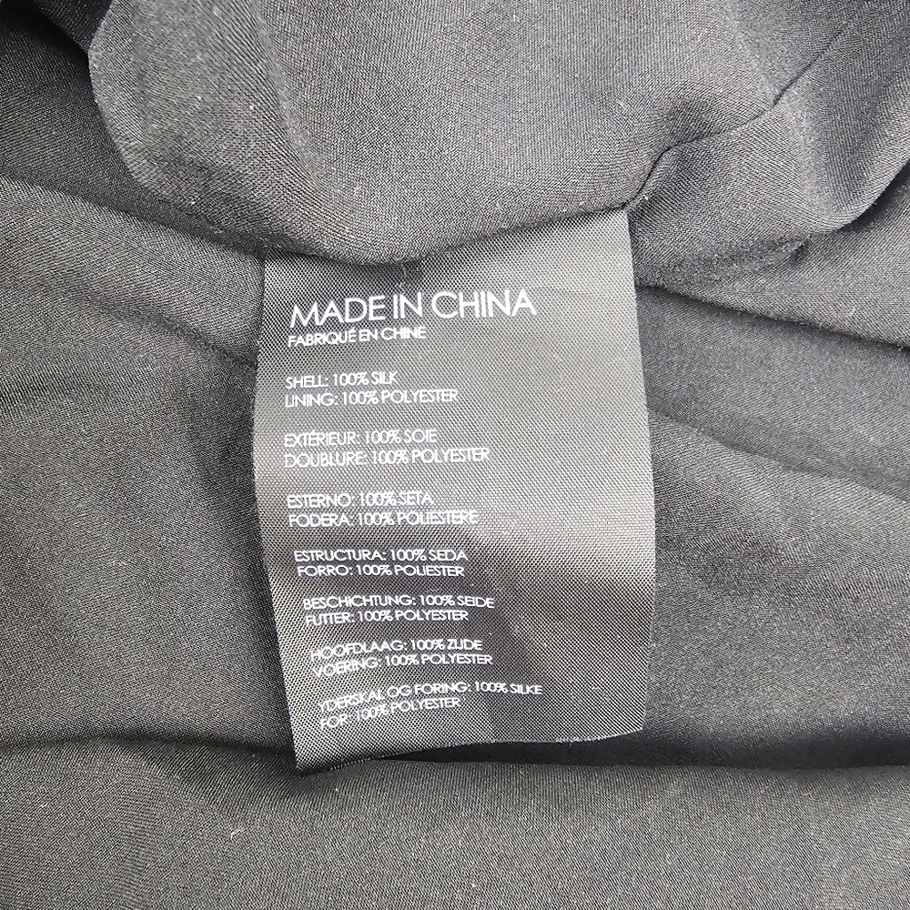 Club Monaco Jowdie Wrap-Front Tiered-Sleeves Floral-Print Silk Dress - Picture 12 of 13